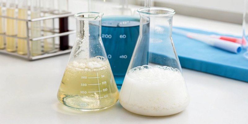 A simple diagram showing polyol and isocyanate mixing to create PU foam