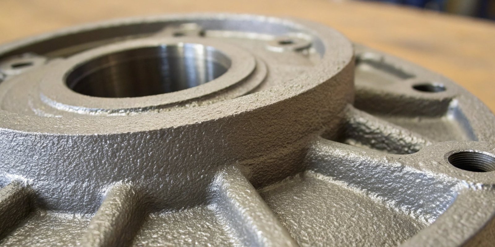 Urethane Part Texture A close-up of a textured cast urethane part showing its fine detail