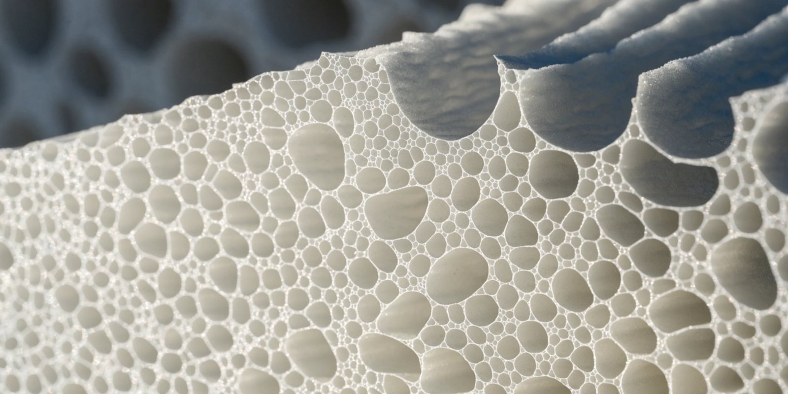 High-Quality Insulation Foam Close-up of high-quality rigid foam insulation with a fine cell structure