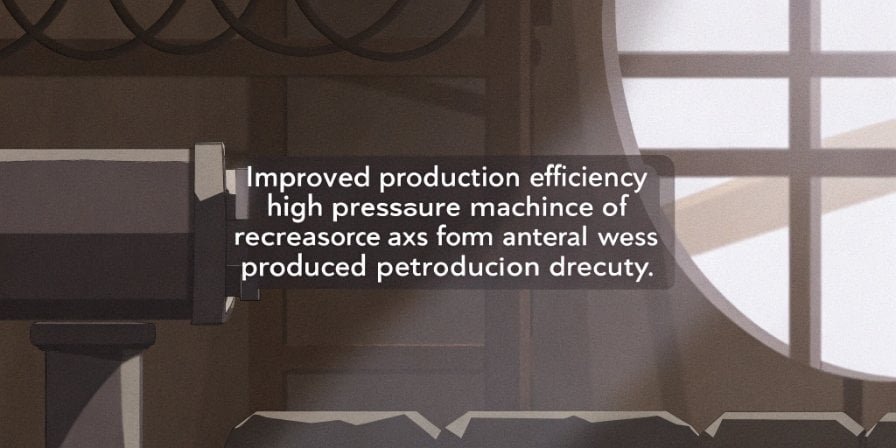 A graph showing improved production efficiency
