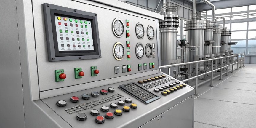 PLC Control Panel for PU Machine PLC control panel of a high-pressure PU machine