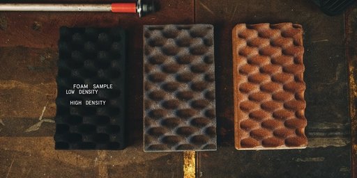 PU Foam Density Samples Different foam samples with varying densities