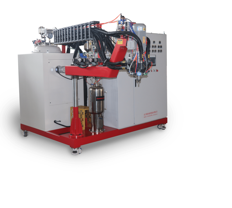 Two-component elastomer casting machine