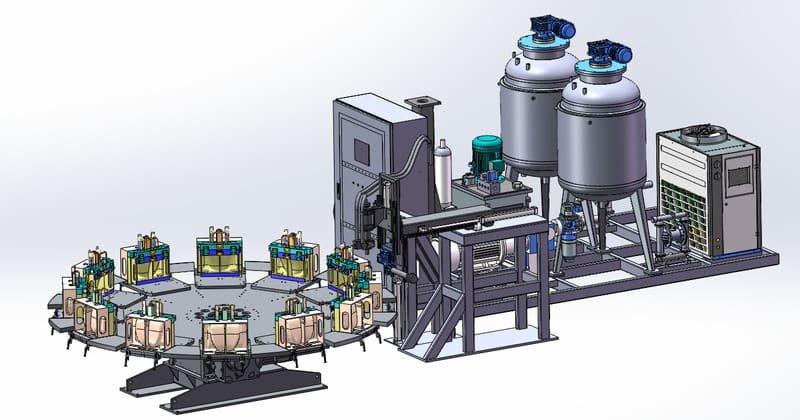 Polyurethane Headrest Production Disc Line