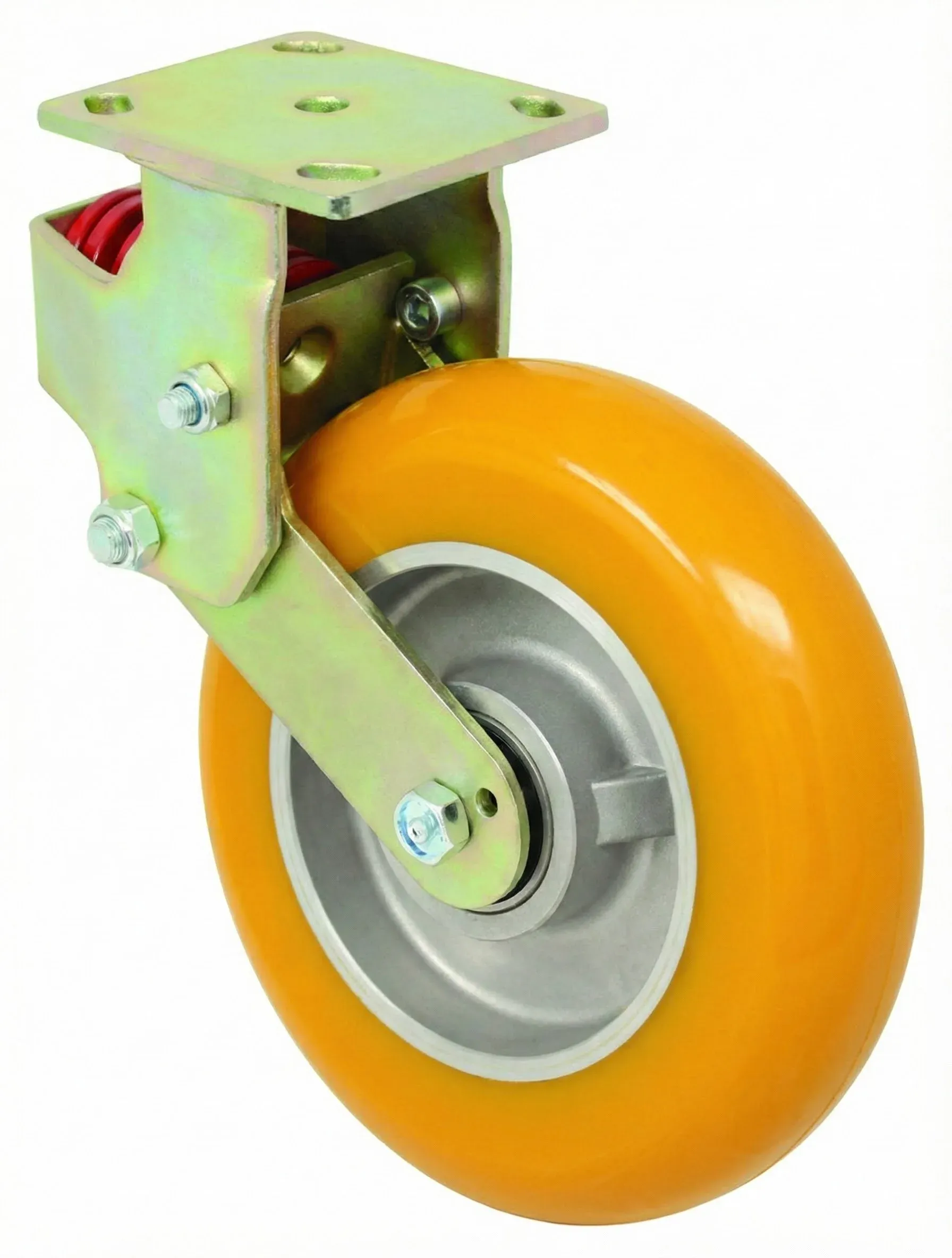 Industrial caster wheel coating