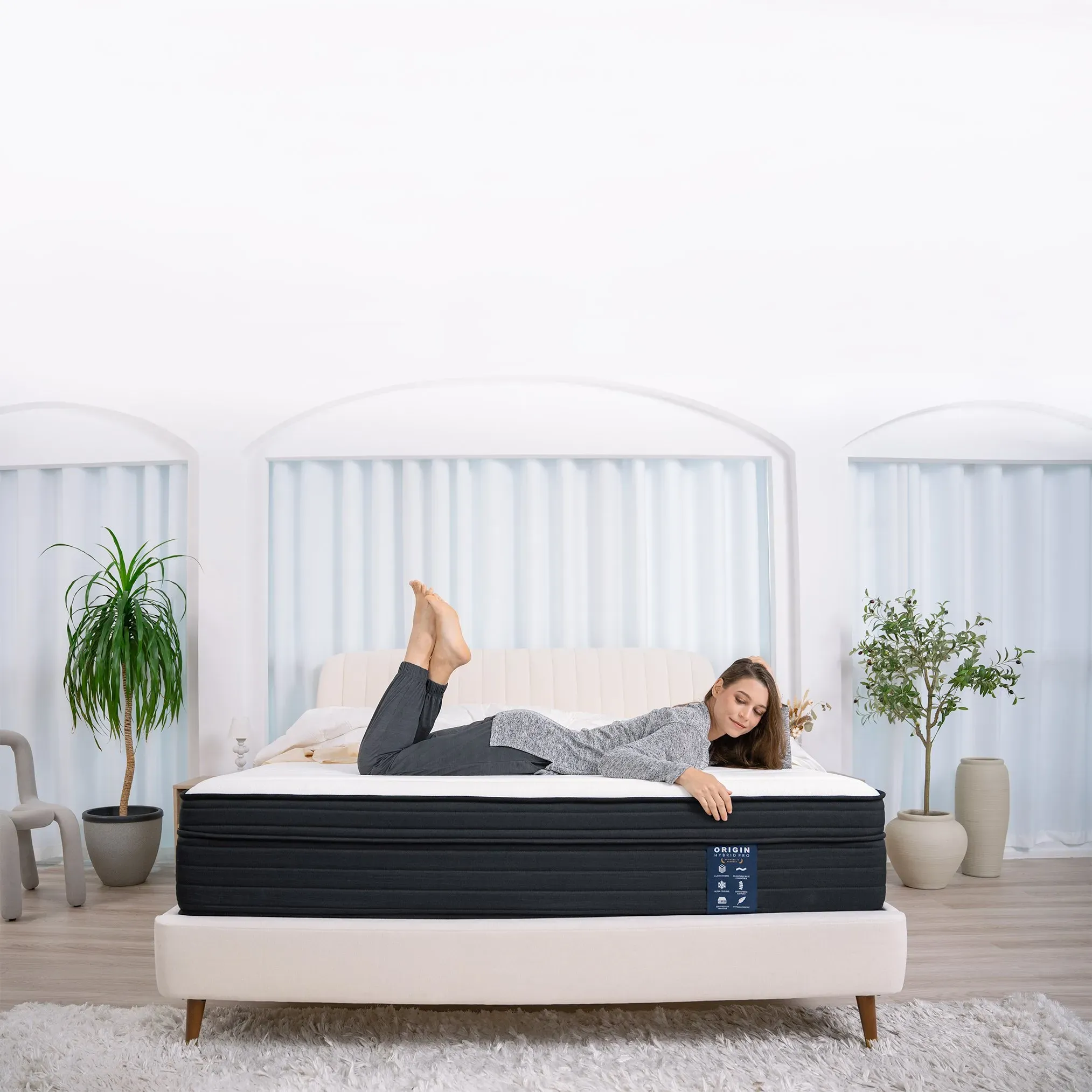 Polyurethane high resilience mattress