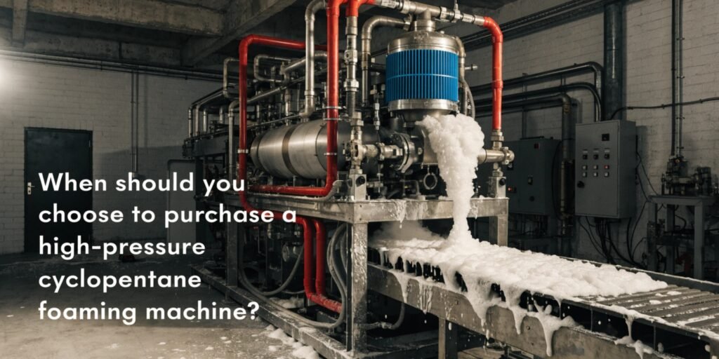 When should you choose to purchase a high-pressure cyclopentane foaming machine?